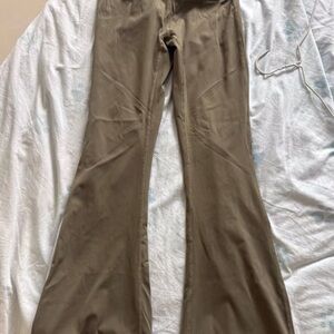 Women's Boot Cut Flare Pants - Tan